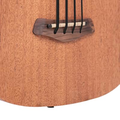 Gold Tone M-Bass25/FL Micro 25" Scale Fretless Acoustic/Electric Bass  - Natural image 3