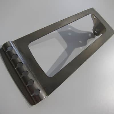Harmony & Silvertone Flat Top Guitar Tailpiece Authentic Vintage Part Circa-1950s-1960s-Chrome image 2