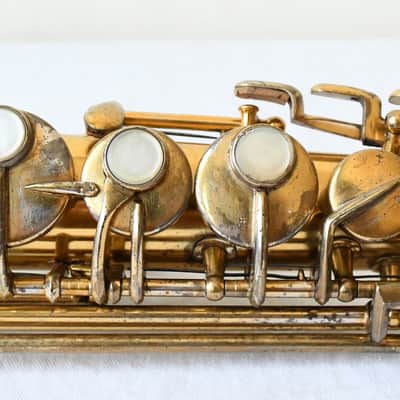 Conn New Wonder I Soprano Sax 1923 - Original Gold Plate-Overhauled-Free USA Ship image 13
