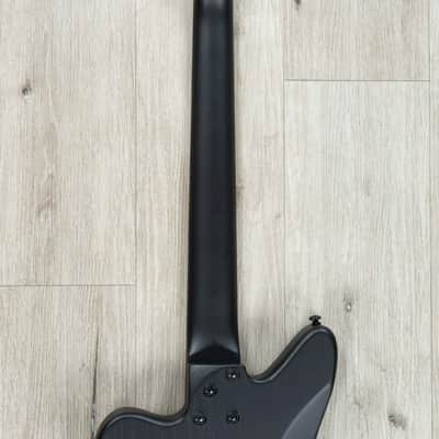 ESP LTD AW-XJ7 Baritone EverTune 7-String Guitar, Macassar Ebony Fretboard, Black Open Grain Satin image 5