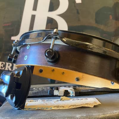 Terry Bozzio's 1998 DW 2x10" Maple Piccolo Tom. Autographed! Walnut Satin Oil image 10