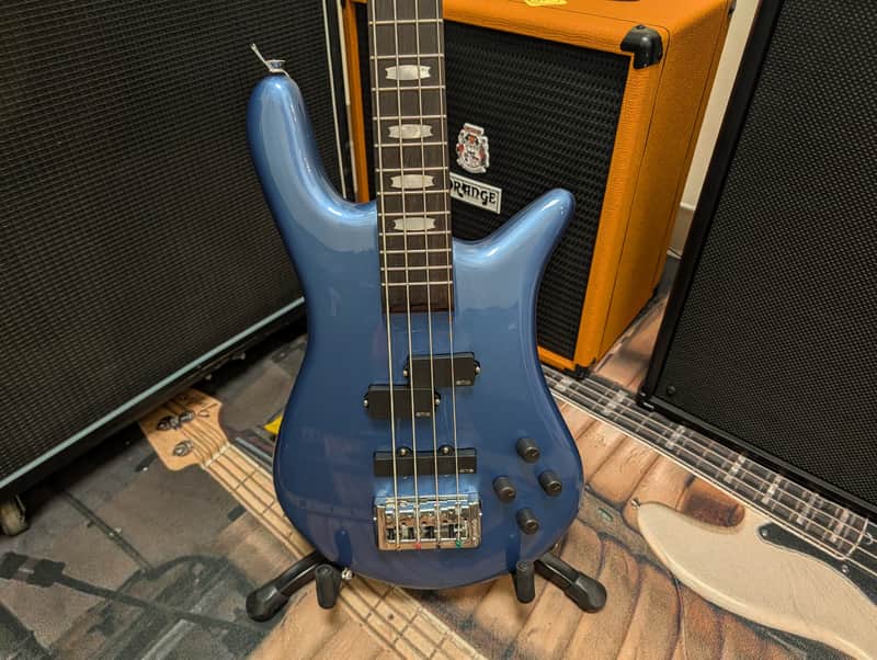 Spector Euro 4 Classic Bass Guitar - Metallic Blue Gloss image 1