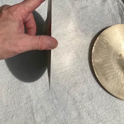 Late 80's Zildjian 12" Special Recording (S.R.) Hi-Hat Cymbal Pair 760g/744g image 10