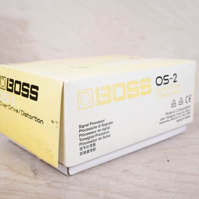 Boss OS-2 OverDrive/Distortion (Silver Label) 2010 Yellow w/ Box, Paperwork image 2