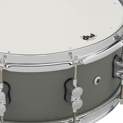 PDP Concept Maple 5.5x14 Snare Satin Pewter Finish Ply with Chrome Hardware (PDCM5514SSSP) image 6