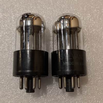 6SN7GTA Sylvania NOS Testing Matched Pair Tubes Phono Pre-Pre Amp Sound Tested image 1