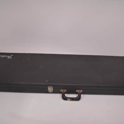 1972-1973 Black Fender Jazz Bass Precision Bass Hardshell CASE Super CLEAN Red Interior Cheney England 1970's 1974 1975 image 4