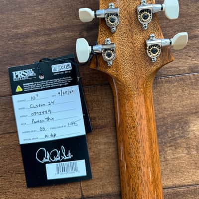 PRS Custom 24 Electric Guitar Yellow Tiger Hybrid Package Pattern Thin 10-Top 0392439 image 12