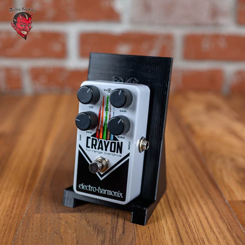 Electro-Harmonix Crayon 69 Full-Range Overdrive White with Vertical Crayons image 1