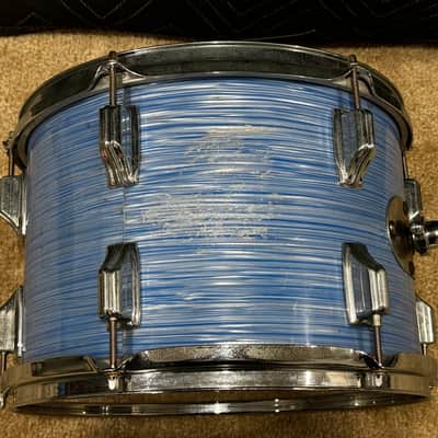 Rogers Blue Ripple 13/16/22 Early 60s Drum Set image 18
