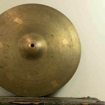 1960s Zildjian 14" New Beat Bottom Hi Hat Cymbal 1291g image 1