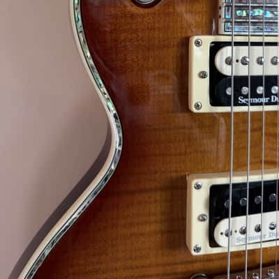 ESP LTD EC-1000 FM with Rosewood Fretboard 2003 - 2017 Amber Sunburst image 14