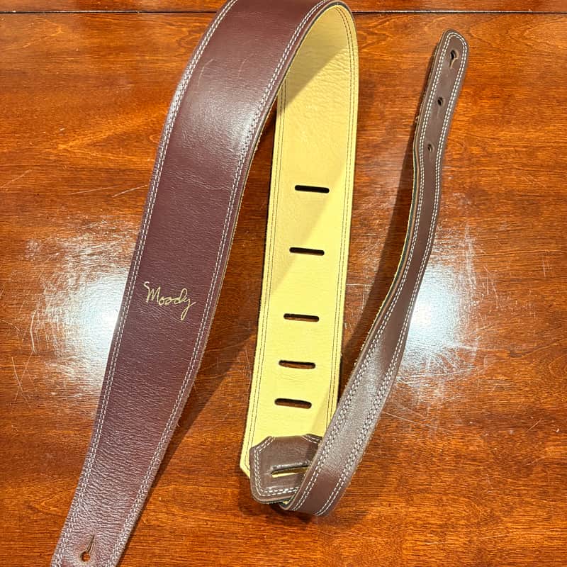 Moody Guitar strap - Dark Brown image 1