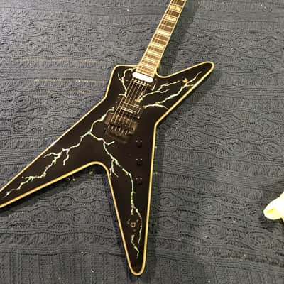 Washburn Dimebag Boogiebolt (Boogiestreet Guitars Custom Shop) 2008 Black w/ Lightning Bolt image 1