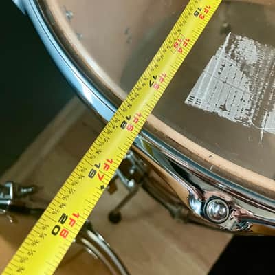 Ludwig USA Classic Vintage 1980's 6 PC Drum Set Kit 18 inch Floor Tom Natural Gloss image 8