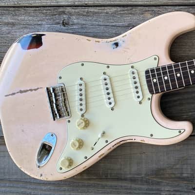 Cerutti Custom Guitars Sicario S-Style 2024 - Shell Pink Over 3-Tone Burst image 1
