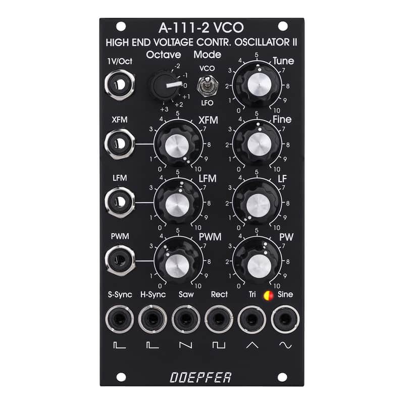 Doepfer A-111-2V High End VCO Eurorack Module (Vintage Black) image 1