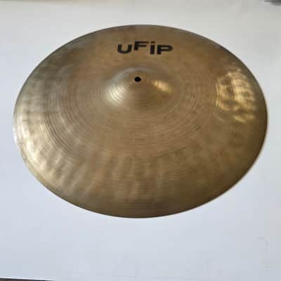 UFIP 20" Solid Ride 2528g Vintage Italian Rotocasting Ride Cymbal image 8