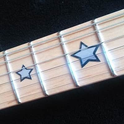 Sambora Star Deluxe Silver Sticker Inlay Guitar & Bass Fret Markers Bild 1