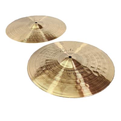 Used Paiste Signature Power Hi Hat Cymbals 14" - Excellent image 1