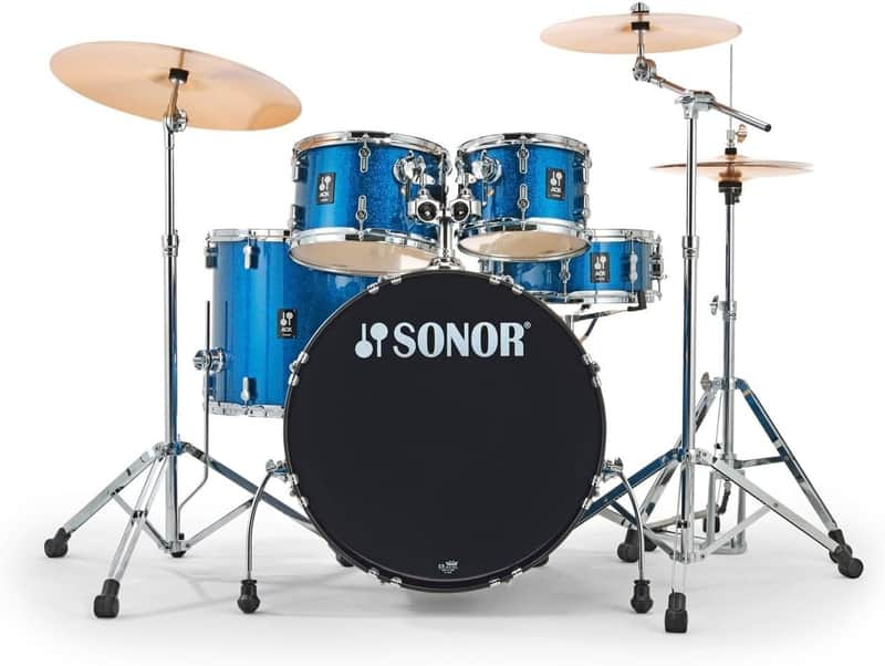 Sonor AQX Stage 5-piece Complete Drum Set - Blue Ocean Sparkle (AQX STAGE NC BOS) image 1