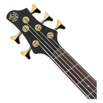 Used Ibanez BTB605LM BTB Bass Workshop 5-String MS Bass Guitar - Black Flat image 4