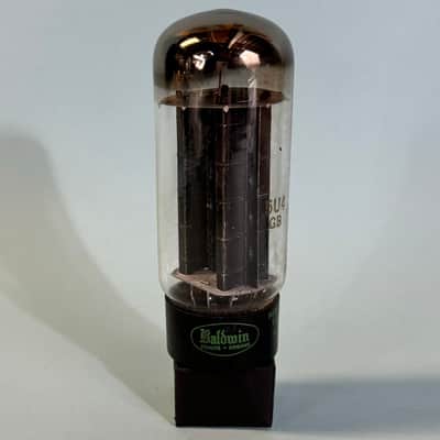 1950s Sylvania 5U4GB Vintage Baldwin Black Plate Halo Getter Rectifier Tube!T275 image 1
