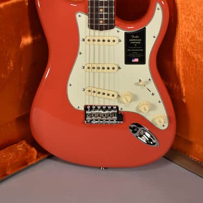 2026 Fender American Vintage II 1961 Stratocaster Fiesta Red w/OHSC image 2