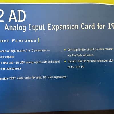 Avid Digidesign 192 AD Analog Input Expansion Card image 3