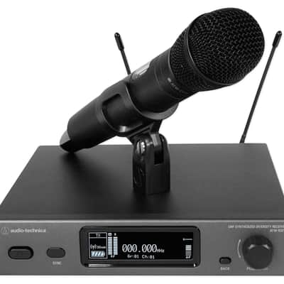 Audio Technica ATW-3212/C710EE1 Wireless Handheld Mic+Powered PA Speakers image 5