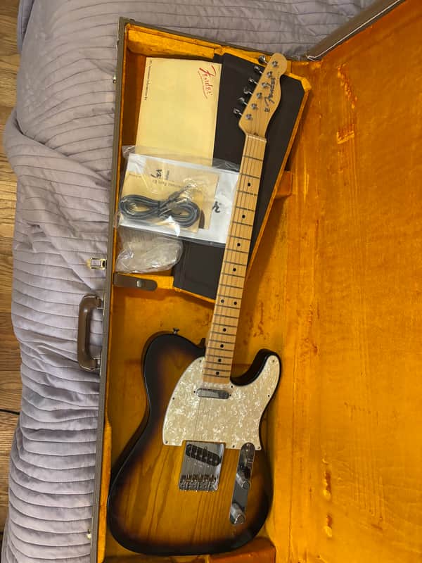 Fender Telecaster Pickguard Aged White Pearloid 4-Ply 8-Hole image 1