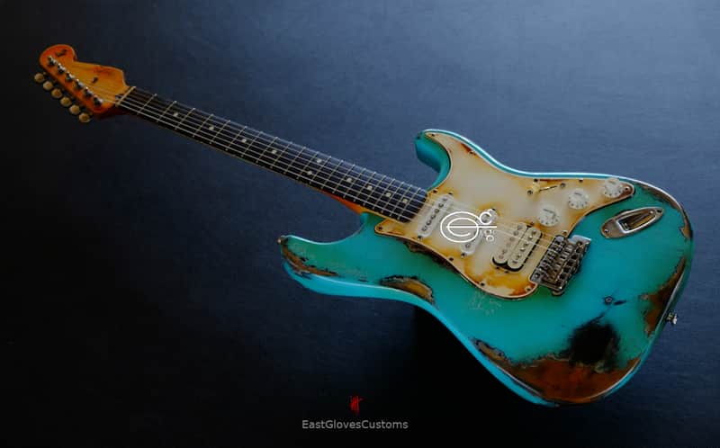 Fender Stratocaster HSS Seafoam Green Heavy Aged Relic image 1