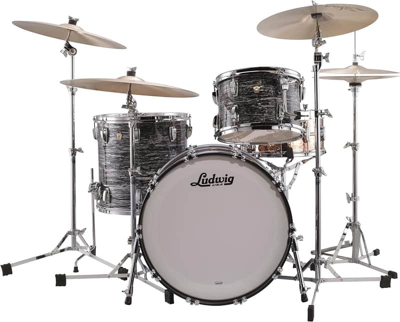 Ludwig Classic Maple Fab 22 Shell Pack - Vintage Black Oyster (L84233AX1QWC) image 1