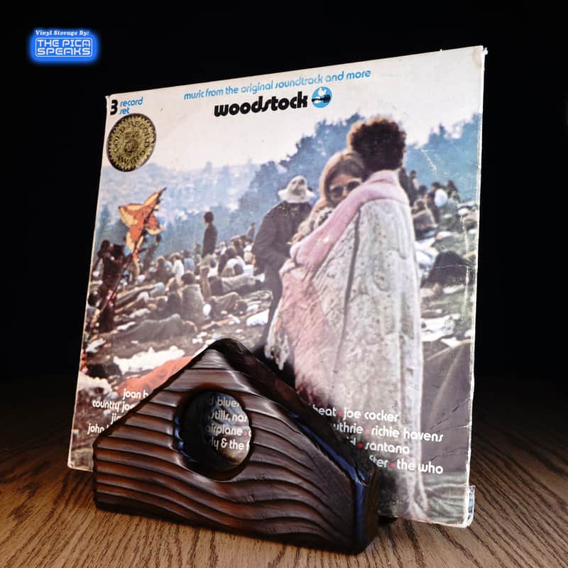 Single Record Display Stand | Scorched Fir | Multiple Available | Sold Separately image 1
