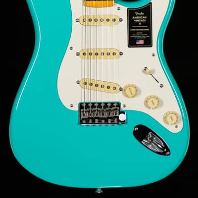 Fender American Vintage II 1957 Stratocaster Maple Fingerboard Sea Foam Green (844) image 3