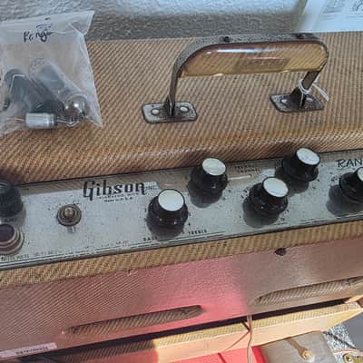 Gibson GA-20T Ranger 1959-1961 Vintage Tweed 1x12 studio combo guitar amp artist owned by Bernie Marsden of Whitesnake rare tremolo amplifier GA20T GA20 20 image 8