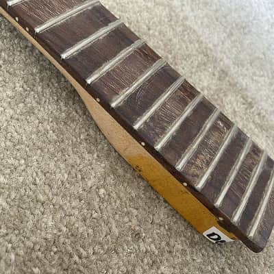 Maple Wood Electric Guitar Neck, Rosewood Fingerboard, Defected Truss Rod image 10