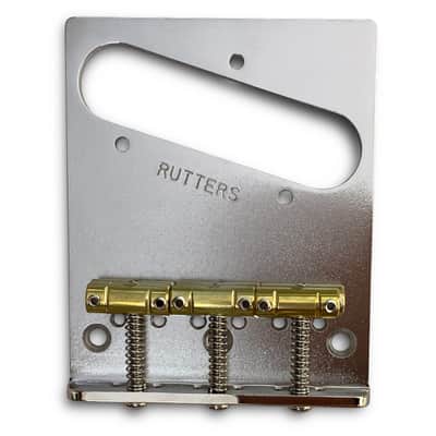 Rutters American Standard Tele Bridge Assembly, Brass Saddles