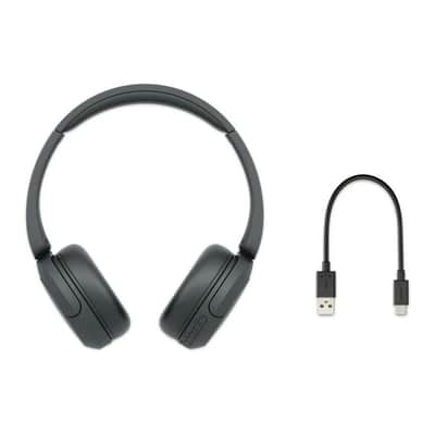 Sony WH-CH520 Compact Wireless Bluetooth On-Ear Headphones (Black) bundle image 7