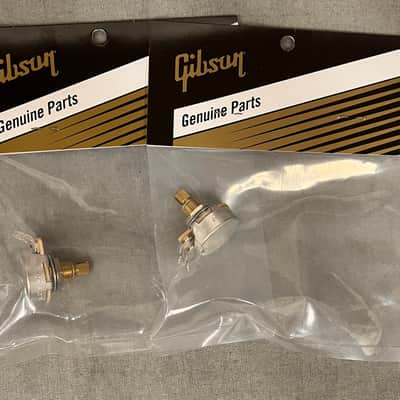 Gibson 500K Ohm Audio Taper Potentiometer Short Shaft (2) image 1