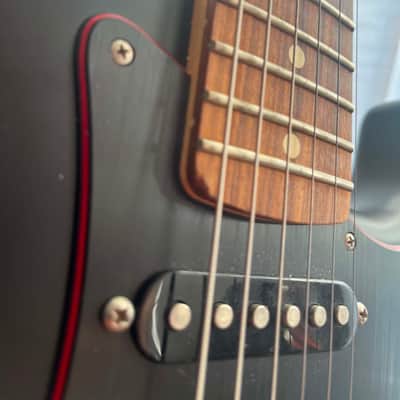 Fender Special Edition Noir Stratocaster HSS with Matching Headstock, Pau Ferro Fretboard 2017 - Satin Black - With Deluxe Tweed Case image 7