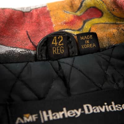 Custom John Mellencamp Tattooed Leather Jacket 1980s Multi image 18