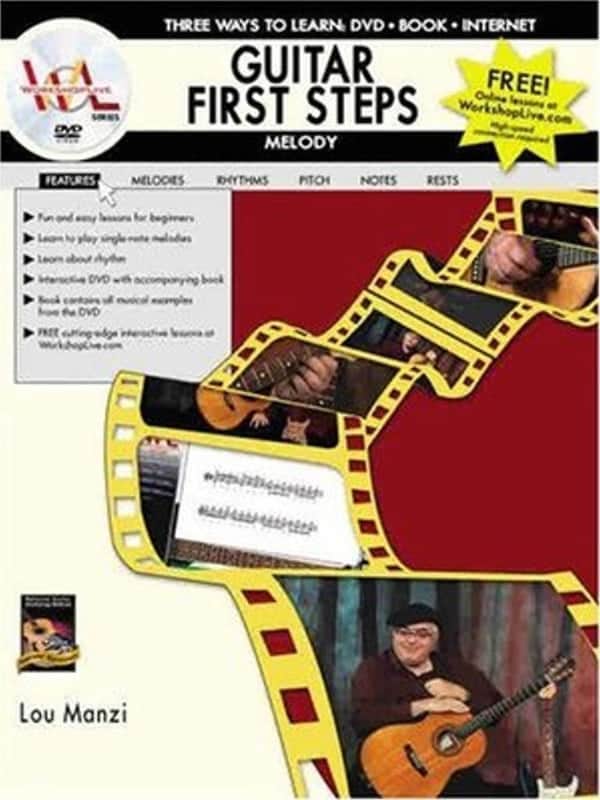Guitar First Steps: Melody, Guitar Method or Supplement Book and DVD Set ,ALF-1109 image 1
