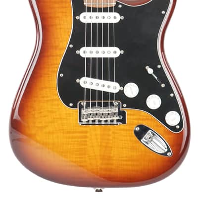 2021 Fender Plus Top Player Strat Tobacco Sunburst image 2