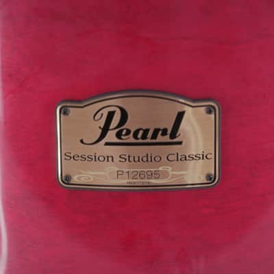 Pearl Professional Maple 14" x 14" Floor Tom Drum – Sequoia Red – Excellent image 2