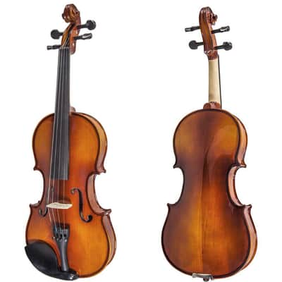 Sky Music Student 14" Viola with Case Brazilwood Bow, Shoulder Rest and Rosin image 2