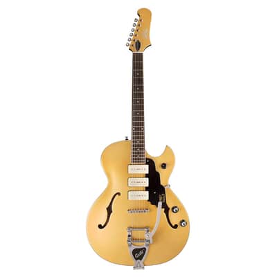 Guild Starfire I Jet 90 Semi-Hollow Guitar w/GVT - Gold Satin image 2
