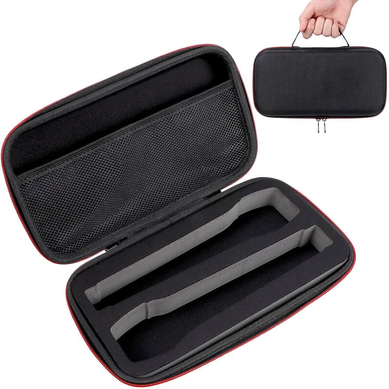 Case Mic Storage Carrying Bag For 2 Handheld Microphones Hard Eva Case With Zipper For Travel Outdoor image 1