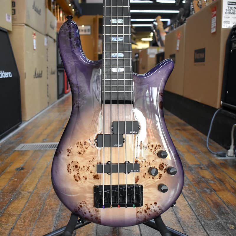 Spector Euro 5 CST 5-String Electric Bass Guitar Natural Violet Burst w/Padded Gig Bag image 1
