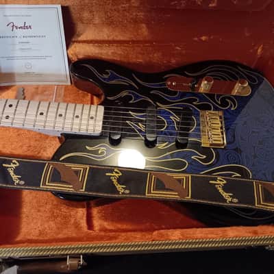 ‘07 Fender | Telecaster | James Burton Signature | Blue Paisley Flames | USA 🇺🇸 image 6